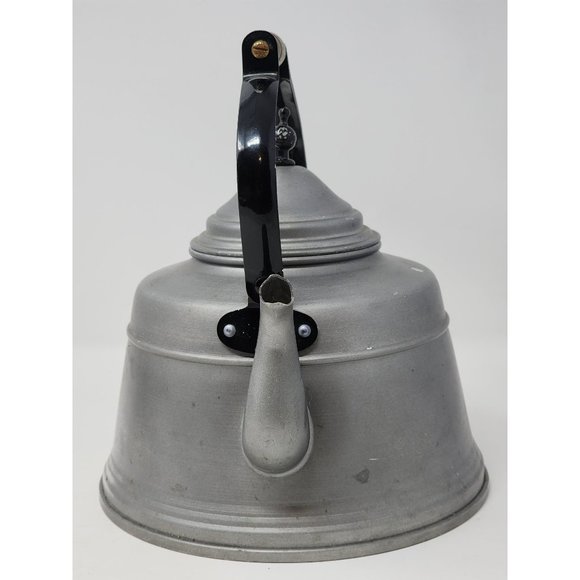 Vintage Unmarked Aluminum Tea Pot/Kettle With Wooden Handle‎ - Picture 2 of 10